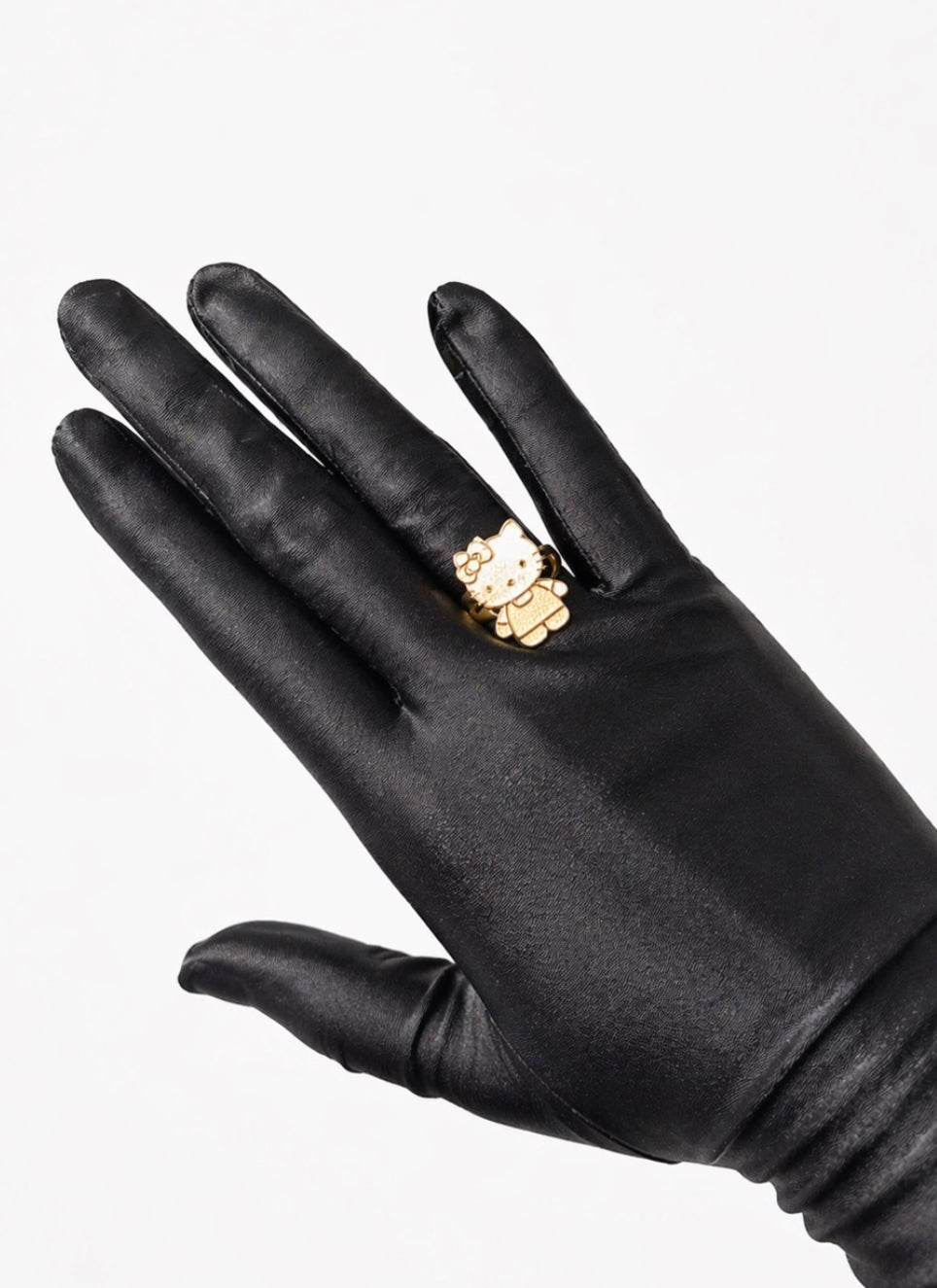 Hello kitty gold plated ring