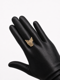 18k gold plated Kuromi ring